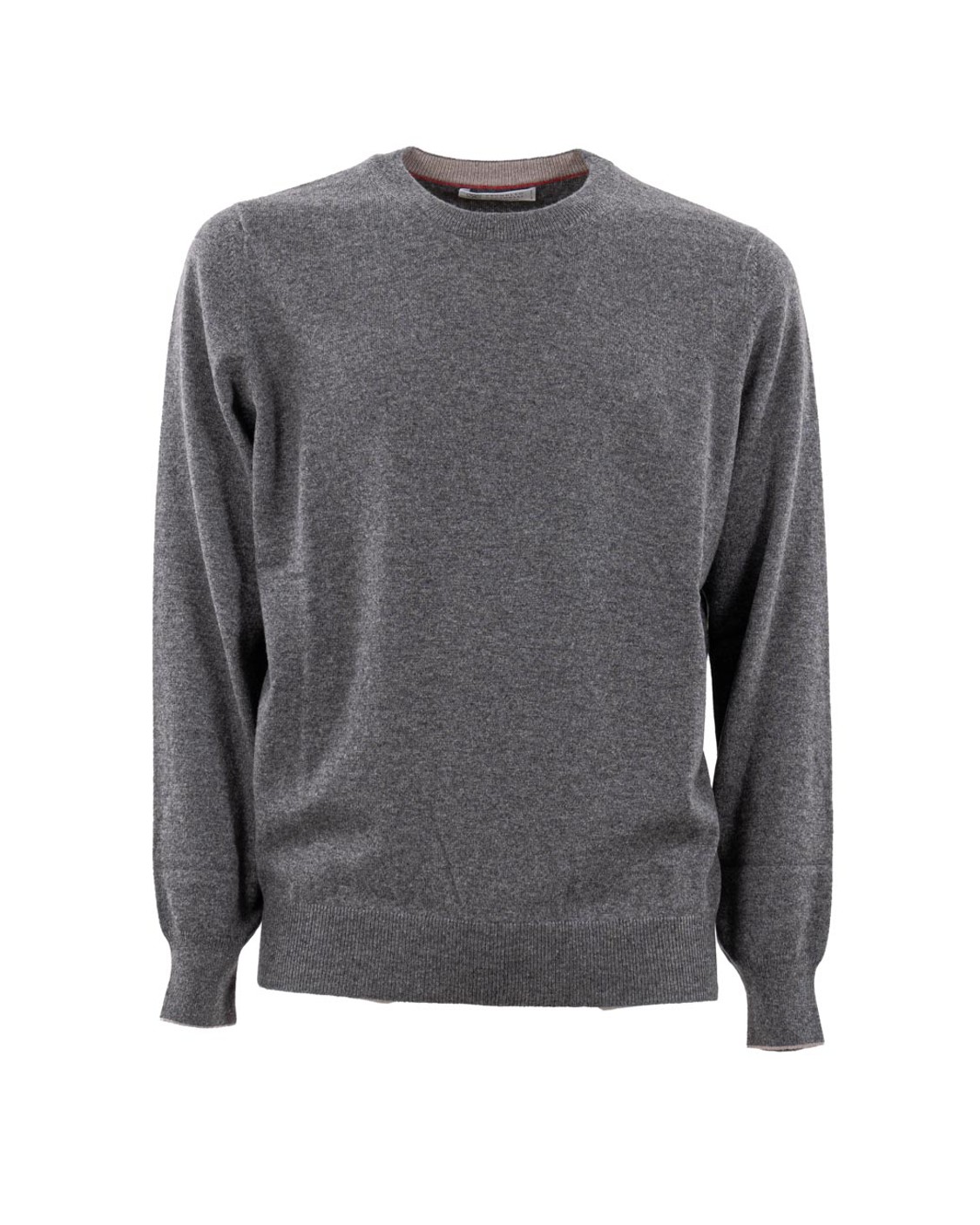 shop BRUNELLO CUCINELLI  Girocollo: Brunello Cucinelli maglia in cashmere.
Girocollo in maglia a costina.
Polsini e fondo in maglia a costina.
Maglia rasata.
Composizione: 100% CASHMERE.
Made in Italy.. M2200100-CSP48 number 6563595